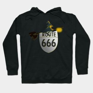 The Scenic Route for Witches - Route 666 Hoodie